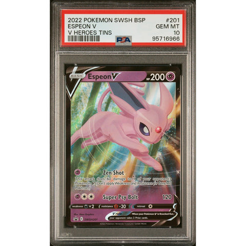 2022 POKEMON SWORD & SHIELD PROMO ESPEON SWSH201 PSA 10