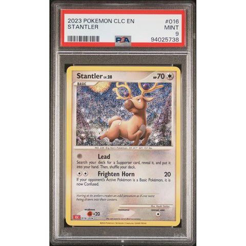 2023 POKEMON CLASSIC COLLECTION STANTLER 016/034 PSA 9