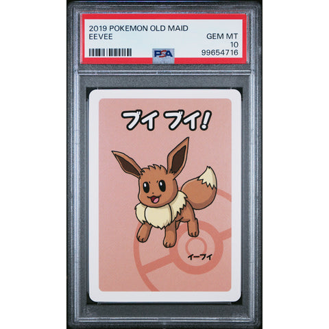 2019 POKEMON JPN OLD MAID EEVEE PSA 10