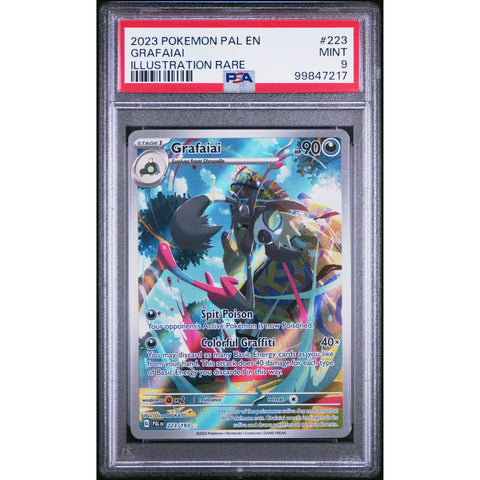 2023 POKEMON PALDEA EVOLVED GRAFAIAI 223/193 PSA 9