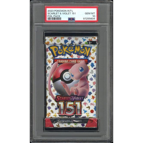 2023 POKEMON INT'L SCARLET & VIOLET 151 FOIL PACK PSA 10