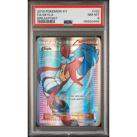 2016 POKEMON BREAKPOINT SKYLA 122/122 PSA 8