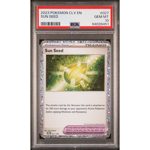 2023 POKEMON CLASSIC COLLECTION SUN SEED 027/034 PSA 10