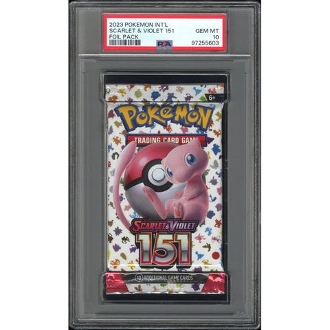 2023 POKEMON INT'L SCARLET & VIOLET 151 FOIL PACK PSA 10