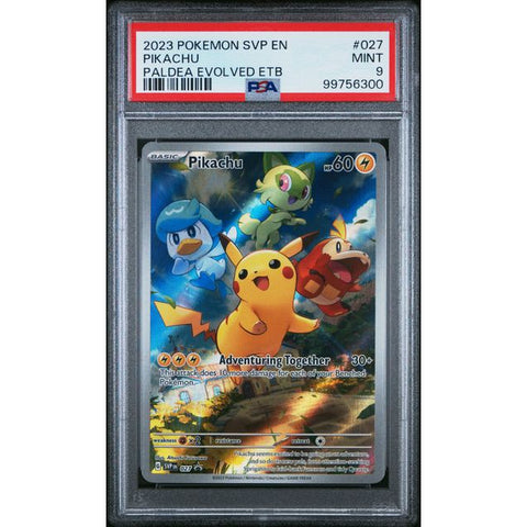 2024 POKEMON SCARLET VIOLET PROMO PIKACHU PALDEA EVOLVED SVP027 PSA 9