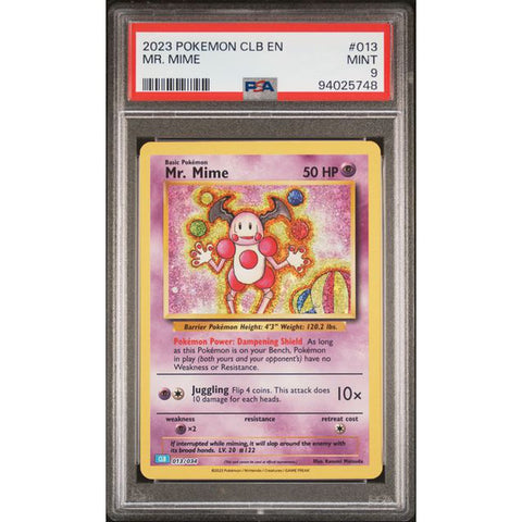 2023 POKEMON CLASSIC COLLECTION MR MIME 013/034 PSA 9