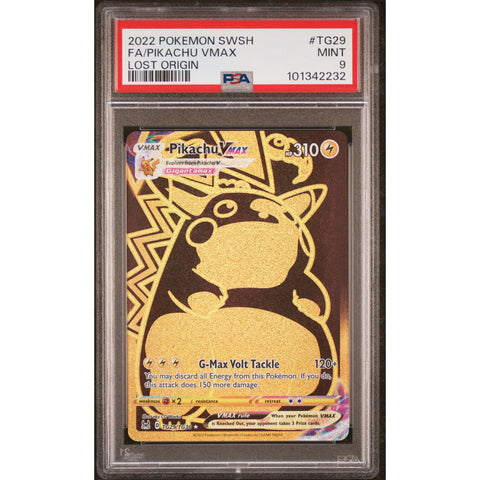 2022 POKEMON LOST ORIGIN PIKACHU TG29/TG30 PSA 9