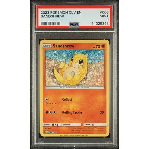 2023 POKEMON CLASSIC COLLECTION 008/034 SANDSHREW PSA 9