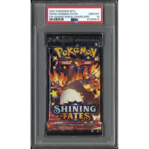 2021 POKEMON INT'L SWSH SHINING FATES F/P-GIGANTAMAX CHARIZARD PSA 10