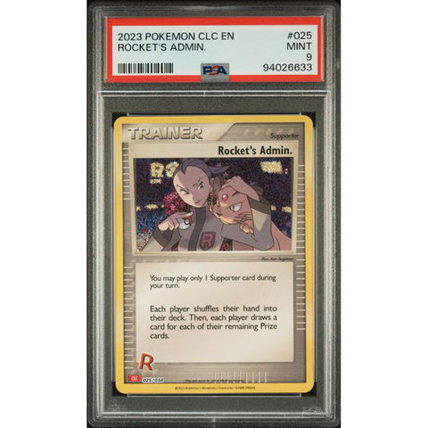 2023 POKEMON CLASSIC COLLECTION ROCKET'S ADMIN 026/034 PSA 9