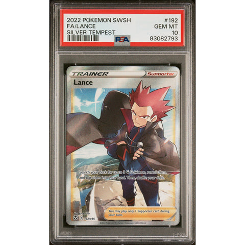 2022 POKEMON SILVER TEMPEST LANCE 192/195 PSA 10