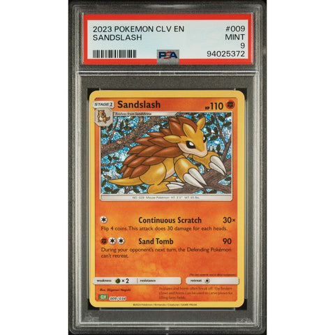 2023 POKEMON CLASSIC COLLECTION 009/034 SANDSLASH PSA 9