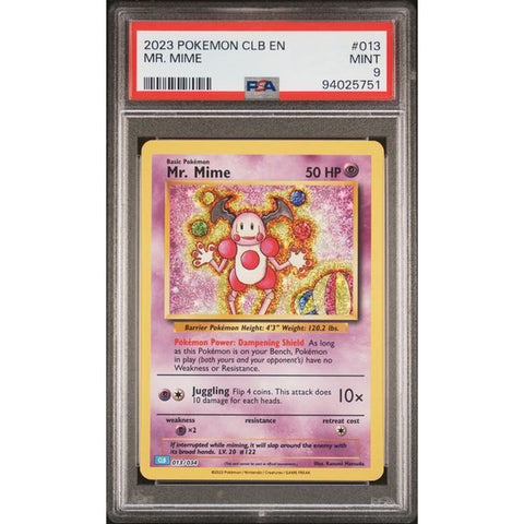 2023 POKEMON CLASSIC COLLECTION MR MIME 013/034 PSA 9