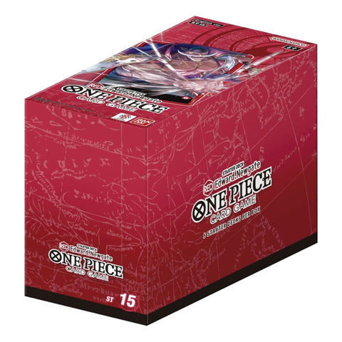 One Piece Card Game: Starter Deck Display – (Red) Edward Newgate [ST-15]