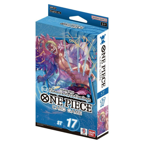 One Piece Card Game: Starter Deck Display – (Blue) Donquixote Doflamingo [ST-17]