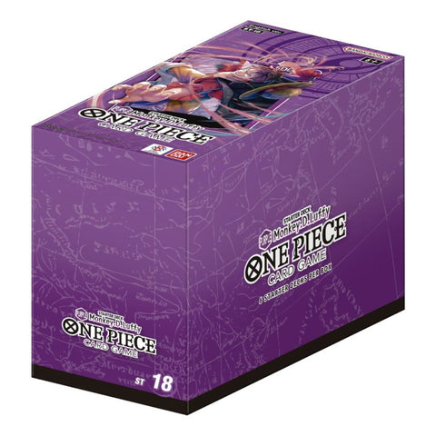 One Piece Card Game: Starter Deck Display – (Purple) Monkey D. Luffy [ST-18]