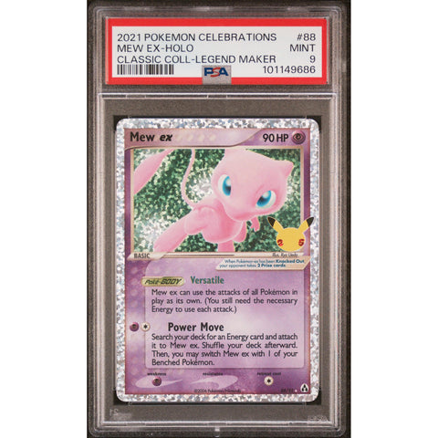 2021 POKEMON CELEBRATIONS 88 MEW 88/92 PSA 9