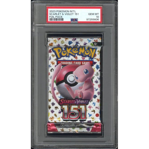 2023 POKEMON INT'L SCARLET & VIOLET 151 FOIL PACK PSA 10