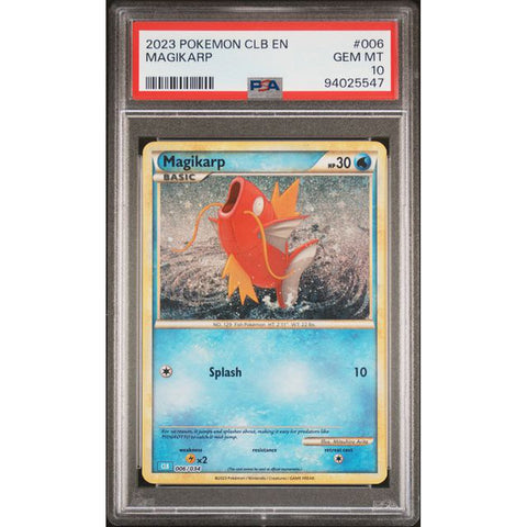 2023 POKEMON CLASSIC COLLECTION MAGIKARP 006/034 PSA 10