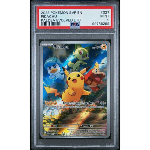 2024 POKEMON SCARLET VIOLET PROMO PIKACHU PALDEA EVOLVED SVP027 PSA 9