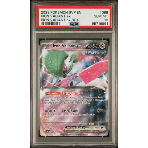 2023 POKEMON SCARLET VIOLET PROMO IRON VALIANT SVP068 PSA 10