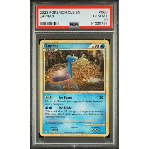 2023 POKEMON CLASSIC COLLECTION LAPRAS 008/034 PSA 10