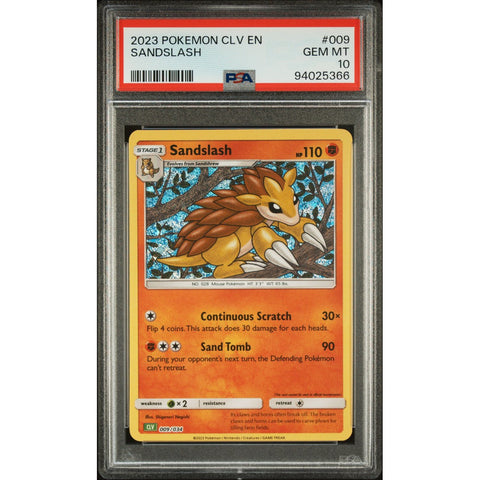 2023 POKEMON CLASSIC COLLECTION 009/034 SANDSLASH PSA 10