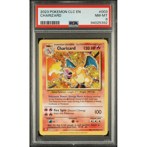 2023 POKEMON CLASSIC COLLECTION 003/034 CHARIZARD PSA 8