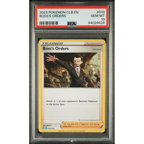 2023 POKEMON CLASSIC COLLECTION BOSS'S ORDERS 019/034 PSA 10