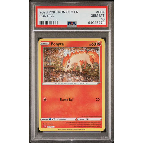 2023 POKEMON CLASSIC COLLECTION PONYTA 004/034 PSA 10