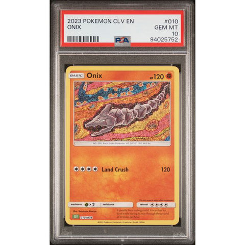 2023 POKEMON CLASSIC COLLECTION ONIX 010/034 PSA 10