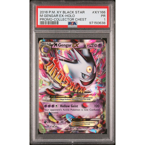 2016 POKEMON XY BLACK STAR PROMO GENGAR XY166 PSA 1