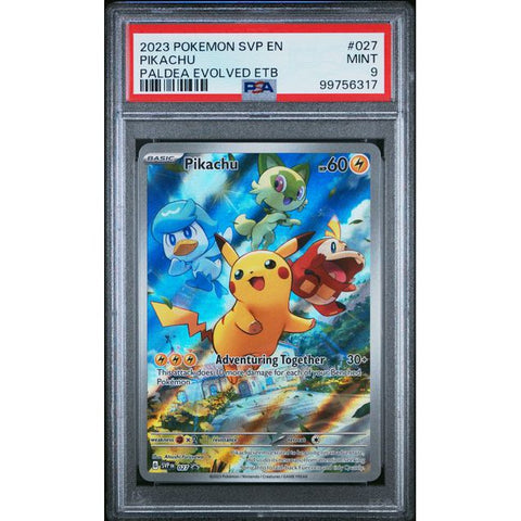 2025 POKEMON SCARLET VIOLET PROMO PIKACHU PALDEA EVOLVED SVP027 PSA 9