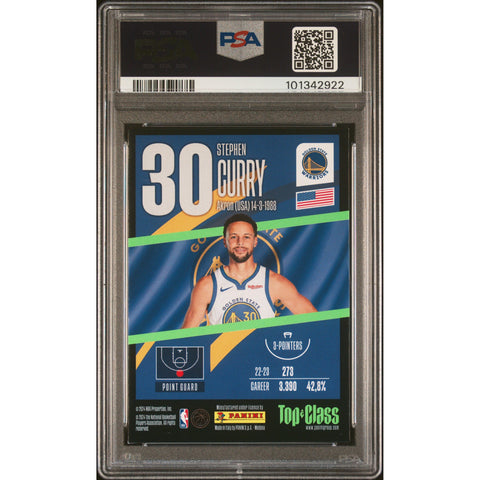 2024 NBA PANINI TOP CLASS STEPHEN CURRY RAINBOW MASTER 208 PSA 8