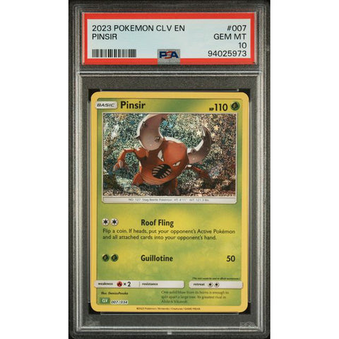 2023 POKEMON CLASSIC COLLECTION PINSIR 007/034 PSA 10