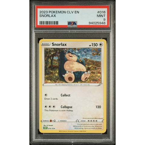 2023 POKEMON CLASSIC COLLECTION SNORLAX 016/034 PSA 9