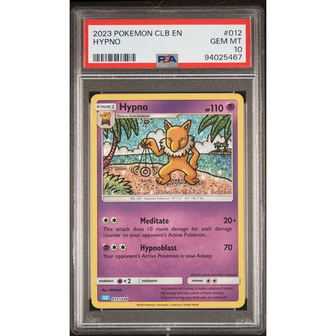 2023 POKEMON CLASSIC COLLECTION HYPNO 012/034 PSA 10