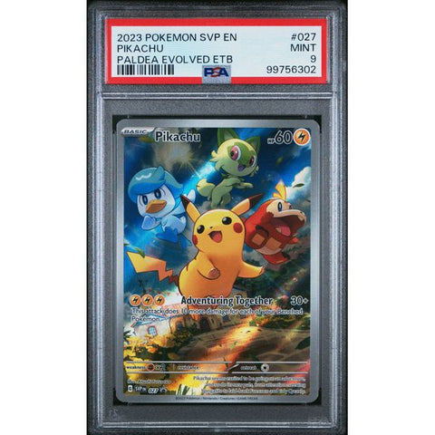 2024 POKEMON SCARLET VIOLET PROMO PIKACHU PALDEA EVOLVED SVP027 PSA 9