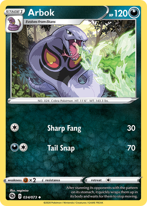 Arbok  - 034/073