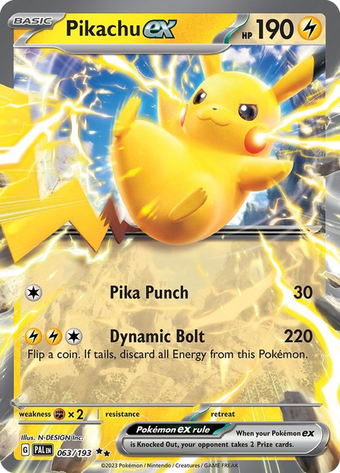 Pikachu EX - 063/193