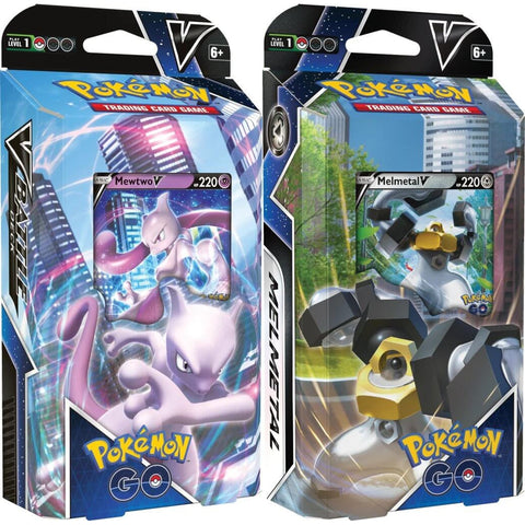 Pokemon GO Trading Card Game - V Battle Decks - SET OF 2 (Mewtwo V &  Melmetal V):  - Toys, Plush, Trading Cards, Action Figures &  Games online retail store shop sale