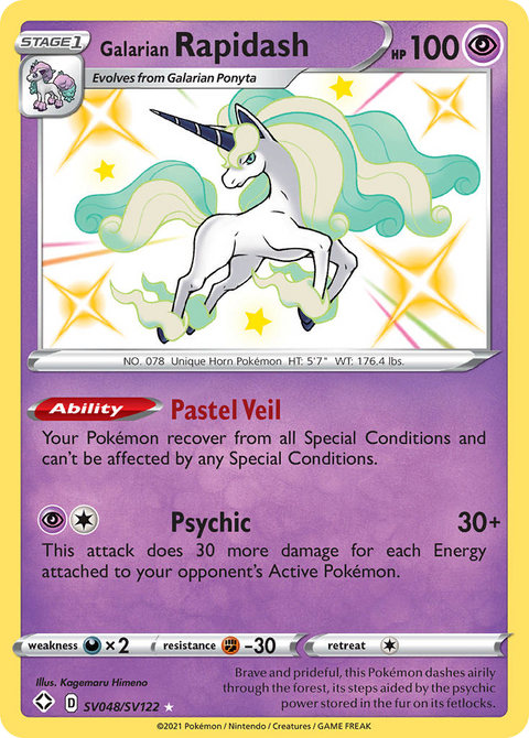 Galarian Rapidash - SV048/SV122